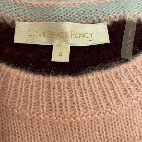 LoveShackFancy Ariella Chevron Stripe Sweater - Picture 5 of 11